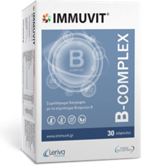Leriva Pharma B-complex Βιταμίνη για την Υγεία του Νευρικού Συστήματος 30 κάψουλες