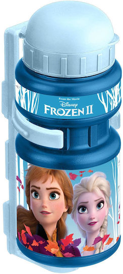 Stamp Kids Water Bottle Frozen Plastic with Straw Non Spill 250ml