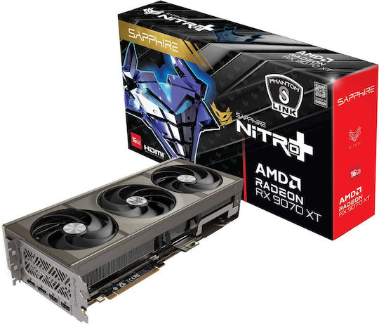 Sapphire Radeon RX 9070 XT 16GB GDDR6 Nitro+ Phantom Link OC Видео Карта