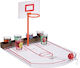 Relaxdays Basketball Drinking Game White Brown Red 22.5x44x24 Cm