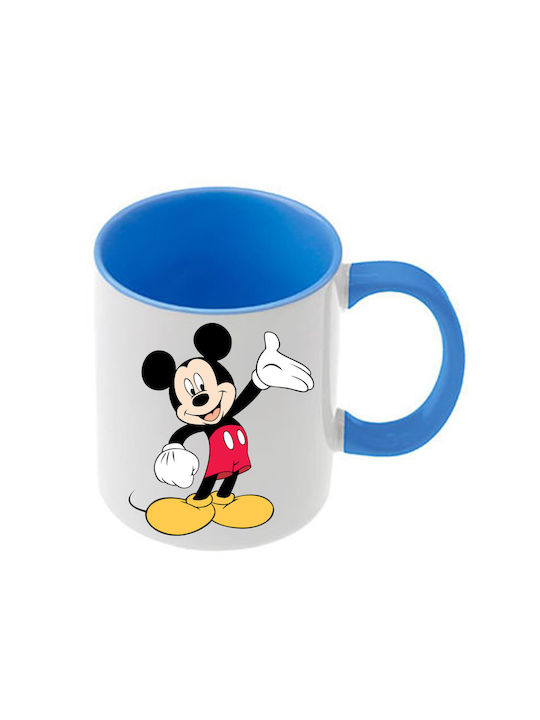 Κούπα Mickey Mouse Γαλάζια Λαβή Εσωτερικό