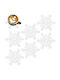 Orion Felt Placemats White 13.5cm 6 Pieces