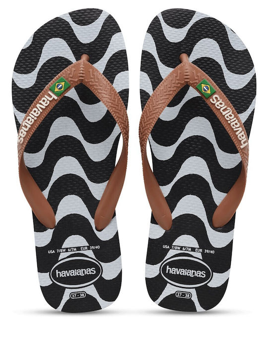 Havaianas Top Ανδρικές Σαγιονάρες Μαύρες