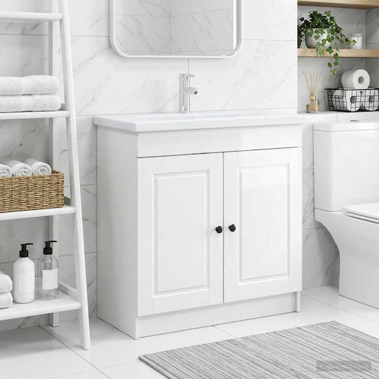 vidaXL Panglică Fără Lavoar M56xA37.5xÎ81cm Alb