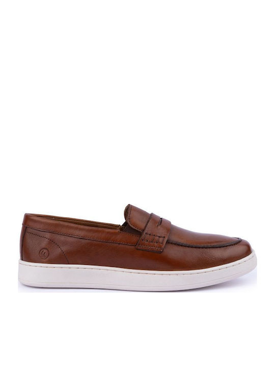 Men's Loafers In Tabac Brown Colour