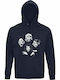 Hoodie Organic Unisex " Iron Maiden Rhapsody " French Navy