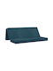 vidaXL Velvet Floor Pillow Blue 67x200cm