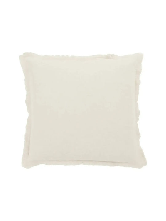 Das Home Μαξιλάρι Καναπέ 0300 από 100% Βαμβάκι Ecru 45x45εκ.