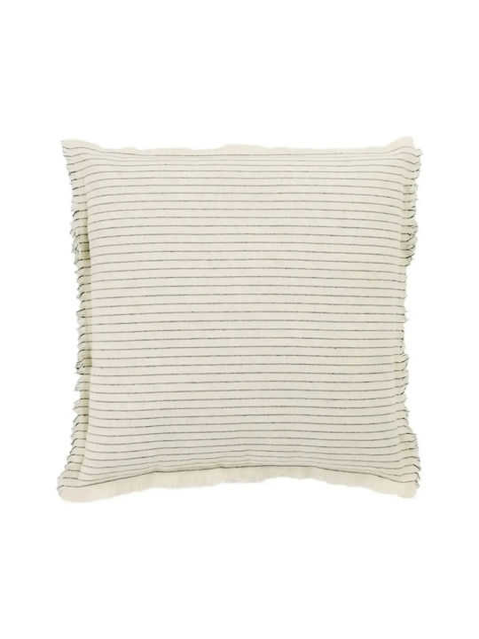 Das Home Sofa Cushion 0303 100% Cotton Gray 45x45cm