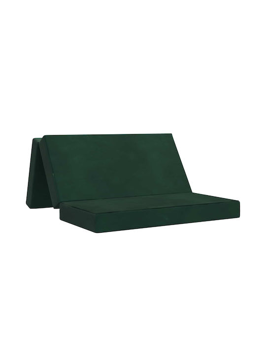 vidaXL Velvet Floor Pillow Green 67x160cm