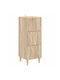 Wooden Storage Drawers with 3 Drawers L33xW34.5xH90cm