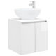vidaXL Плот Без Мивка 49.5x44.5x65см Бял