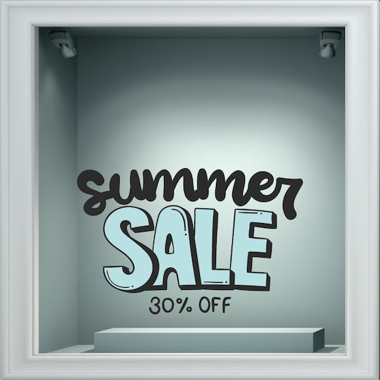 Αυτοκόλλητο Εκπτώσεων - Summer Sale 123 - 80cm X 52cm