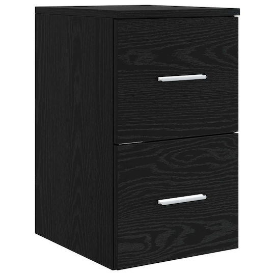 vidaXL Плот Без Мивка 30x41x50см Черен Дъб