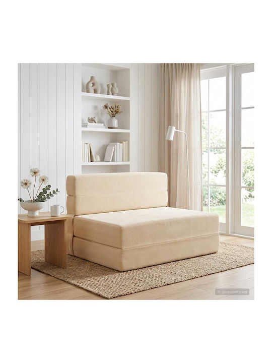 Armchair Bed Cream 70x72x60cm