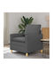 Armchair Dark Gray 76x81x87.5cm
