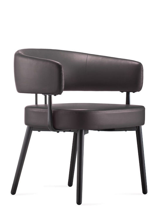 Visitor Chair Symphony in Black Colour 64x55x77cm