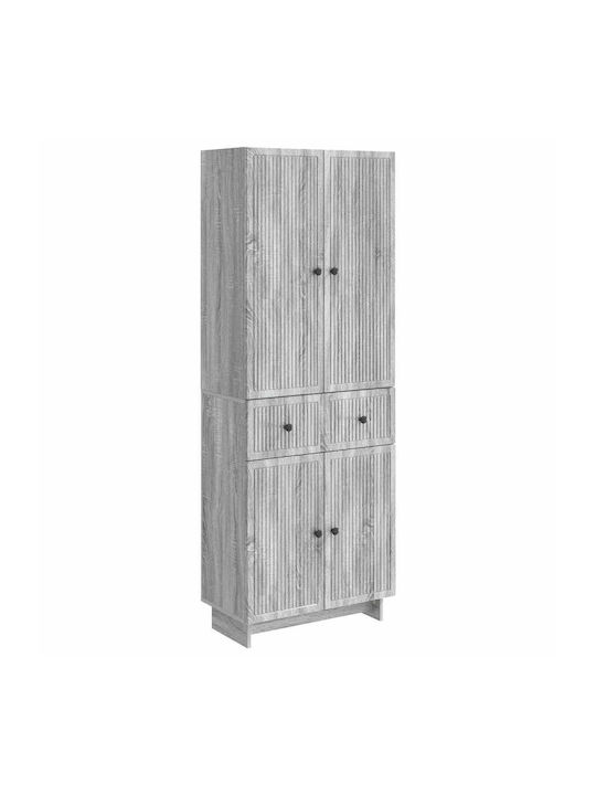 Gray Bookcases (2 Pieces) 66x34.5x90cm