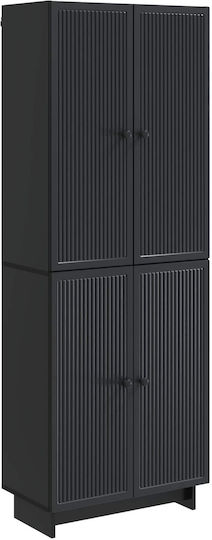 Γωνιακές Βιβλιοθήκες Μαύρες (2τμχ) 66x34.5x90εκ. Γωνιακές Βιβλιοθήκες Μαύρες (2τμχ) 66x34.5x90εκ.