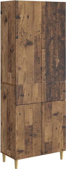 Βιβλιοθήκες Καφέ (2τμχ) 66x34.5x90εκ.
