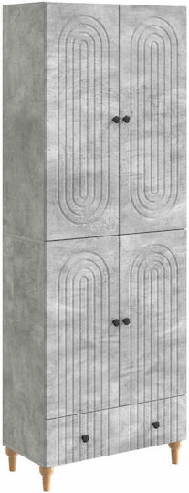 Βιβλιοθήκες Γκρι (2τμχ) 66x34.5x95εκ.