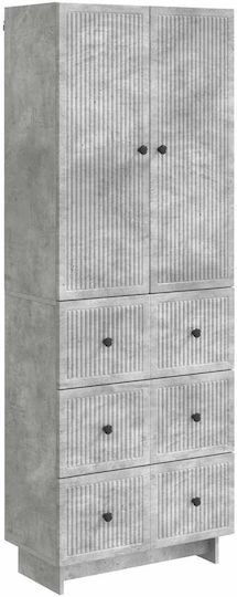 Βιβλιοθήκες Γκρι (2τμχ) 66x34.5x90εκ.