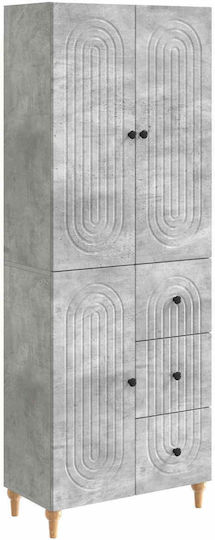 Bibliothek Grau 66x34,5x90cm