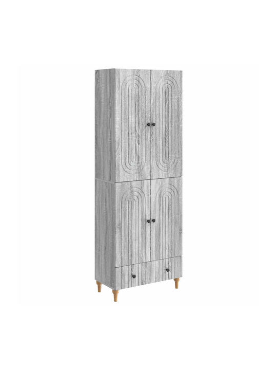 Gray Bookcases (2 Pieces) 66x34.5x95 cm