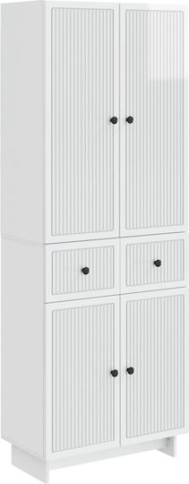Библиотеки Бели (2 бр.) 66x34.5x90 см