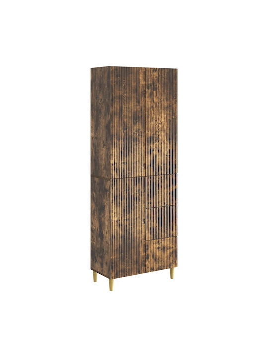 Βιβλιοθήκες Καφέ (2τμχ) 66x34.5x90εκ.