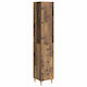 vidaXL Bathroom Column Cabinet Wall Hung M33xD3...