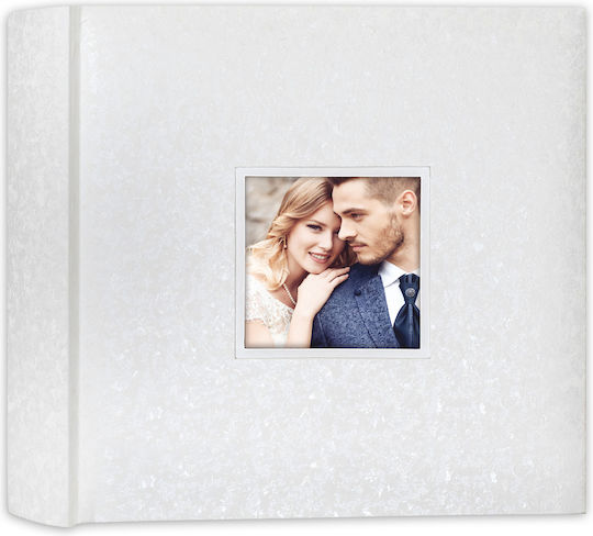 Wedding Photo Album Clarissa White 32x32cm 100 Pages White Rice Paper Cover with Window Photo