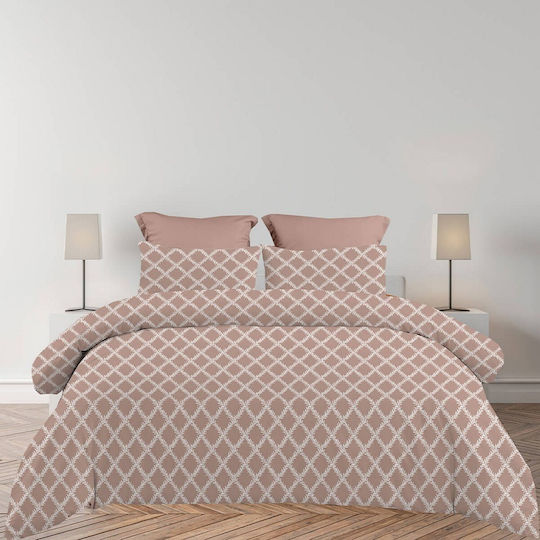 Astron Italy Lucia Σετ Υπέρδιπλο 4τμχ 245x260εκ. Chocolat