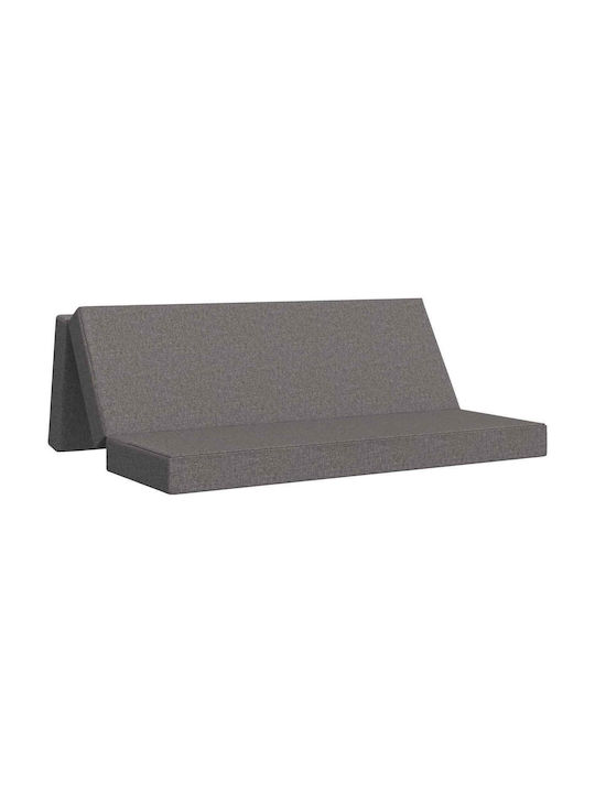Fotoliu Puf Polimorfic Canapea Gri Deschis 180x67x45cm