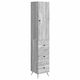 vidaXL Bathroom Column Cabinet Floor M34.5xL34....