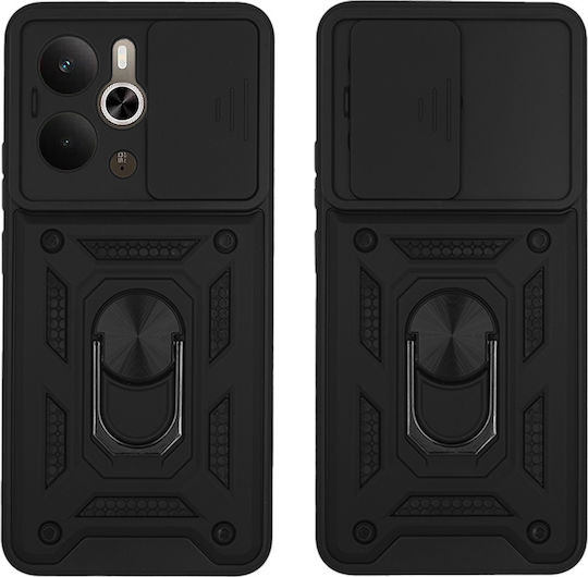 Sonique Ring Armor Campro Handyhülle Für Realme 14 5G Und Realme 14t 5G Schwarz