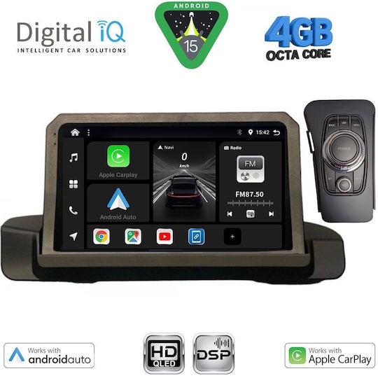 Digital IQ Ηχοσύστημα Αυτοκινήτου για BMW Σειρά 3 2005-2012 (Bluetooth/USB/WiFi/GPS/Apple-Carplay/Android-Auto) με Οθόνη Αφής 9"