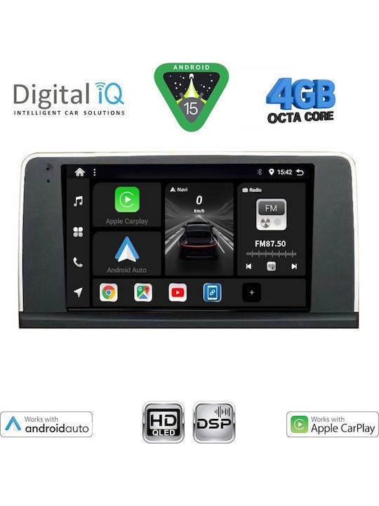 Digital IQ Ηχοσύστημα Αυτοκινήτου για BMW Σειρά 3 2012-2018 (Bluetooth/USB/WiFi/GPS/Apple-Carplay/Android-Auto) με Οθόνη Αφής 9"