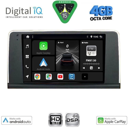 Digital IQ Car Audio System for BMW X3 (F25) 2011-2013 (Bluetooth/USB/WiFi/GPS/Apple CarPlay/Android Auto) with 9" Touch Screen