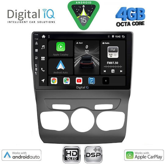 Digital IQ Car Audio System for Citroen C4 / DS4 2011-2018 (Bluetooth/USB/WiFi/GPS/Apple CarPlay/Android Auto) with 10" Touch Screen