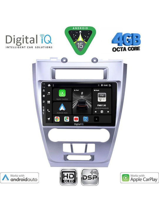 Digital IQ Car Audio System for Ford Fusion 2012-2017 Bluetooth USB WiFi GPS Apple CarPlay Android Auto with 10" Touch Screen