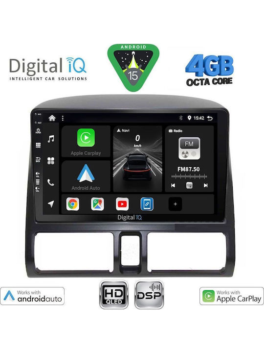 Digital IQ Car Audio System for Honda CR-V 1996-2006 with Clima (Bluetooth/USB/WiFi/GPS/Apple CarPlay/Android Auto) with 9" Touch Screen