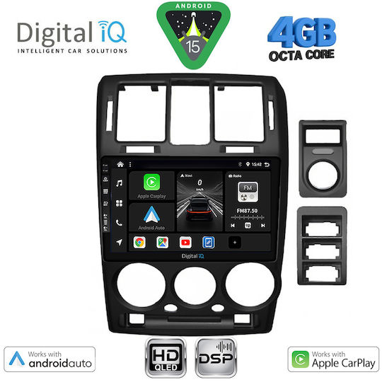 Digital IQ Car Audio System for Hyundai Getz 2002-2011 Bluetooth USB WiFi GPS Apple CarPlay Android Auto with 9" Touch Screen