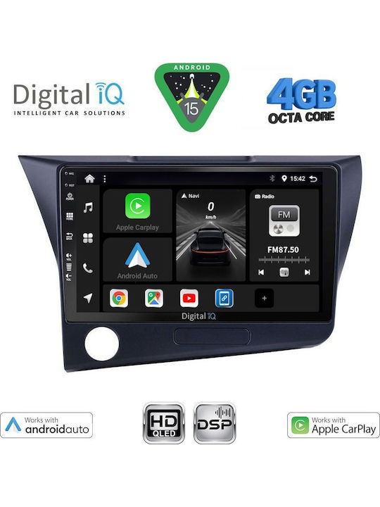 Digital IQ Car Audio System for Honda CR-Z 2010-2016 Bluetooth USB WiFi GPS Apple CarPlay Android Auto with 9" Touch Screen