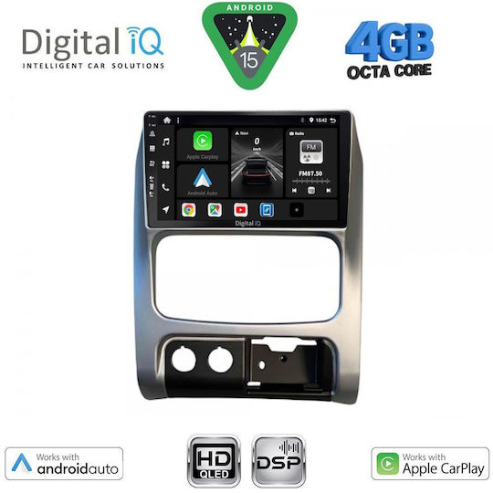 Digital IQ Car Audio System for Jeep Cherokee / Liberty 2002-2007 Bluetooth USB WiFi GPS Apple CarPlay Android Auto with 9" Touch Screen