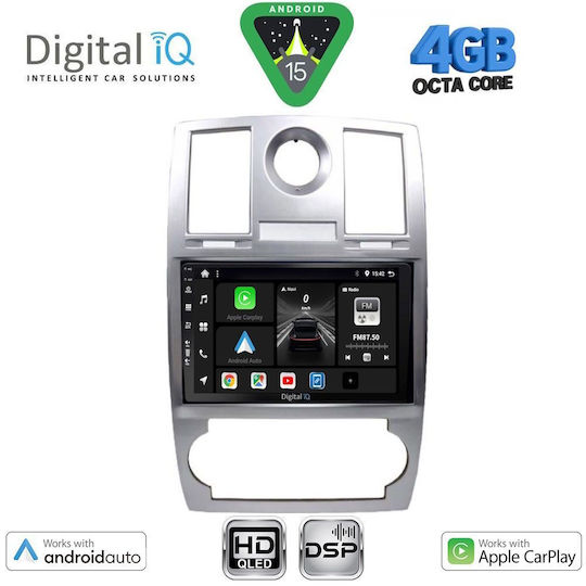Digital IQ Car Audio System Chrysler 300C 2005-2010 Bluetooth USB WiFi GPS Apple CarPlay Android Auto with 9" Touch Screen