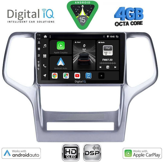 Digital IQ Ηχοσύστημα Αυτοκινήτου για Jeep Grand Cherokee 2011-2014 (Bluetooth/USB/WiFi/GPS/Apple-Carplay/Android-Auto) με Οθόνη Αφής 9"