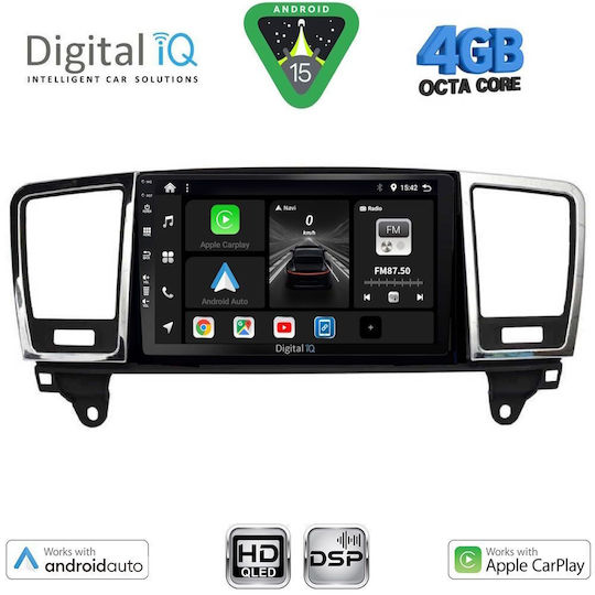 Digital IQ Car Audio System for Mercedes-Benz ML / GL Class 2011-2019 Bluetooth USB WiFi GPS Apple CarPlay Android Auto with 9" Touch Screen