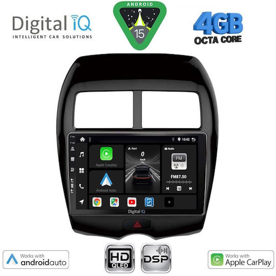 Digital IQ Ηχοσύστημα Αυτοκινήτου για Peugeot 4008 Mitsubishi Asx 2009+ (Bluetooth/USB/WiFi/GPS/Apple-Carplay/Android-Auto) με Οθόνη Αφής 10"