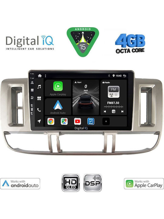 Digital IQ Car Audio System for Nissan X-Trail 2000-2004 (Bluetooth/USB/WiFi/GPS/Apple CarPlay/Android Auto) with 9" Touch Screen